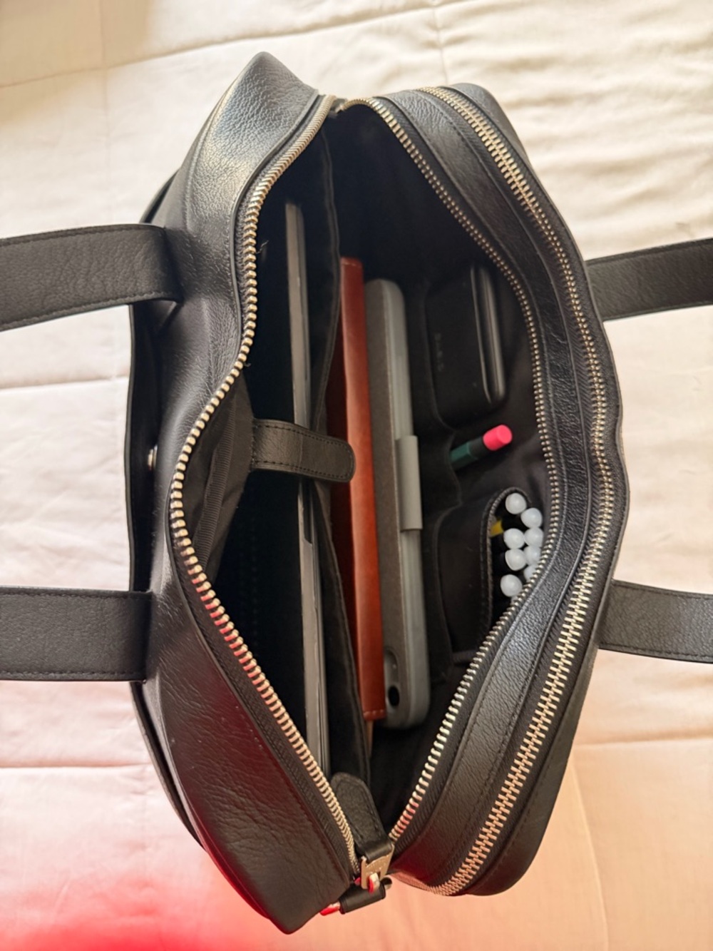 Coach Men's Hamilton Commuter Briefcase Leather Laptop Carry Bag F54804 Reg $550 - Picture 2 of 7